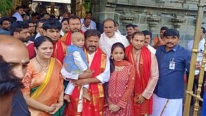 CM Revanth Reddy Prays at Tirumala with family