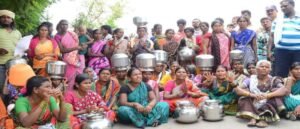 Protest for Drinking Water in Bhadradri Kothagudem