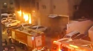 Three men deid in Kuwait fire accident