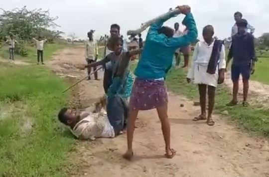 beaten to death with sticks due to land disputes