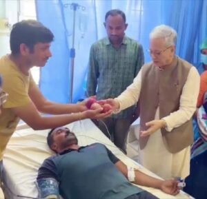 greyhounds Constable Got Snake Bite, Telangana Governor asking constable about health, Mulugu