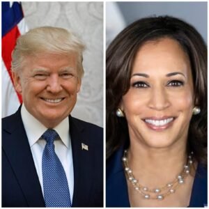 Trump and Kamala Harris