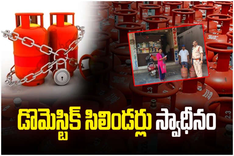 Officials seize illegal domestic gas cylinders in Warangal and Hanumakonda during raids on hotels and eateries.