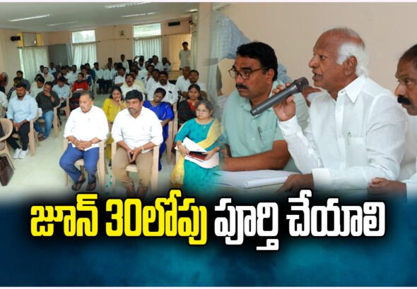 Kadiyam Srihari orders completion of Gandi Ramaram lift irrigation works by June 30 to ensure water for farmers.