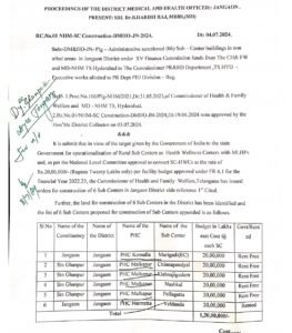 Krishnajigudem health center delay protest