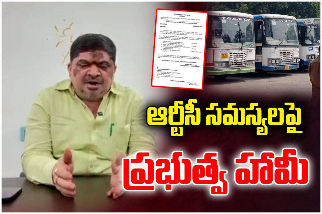 high-level committee is formed to address RTC employees issues. GO MS No.66 issued, report to be submitted within four weeks.