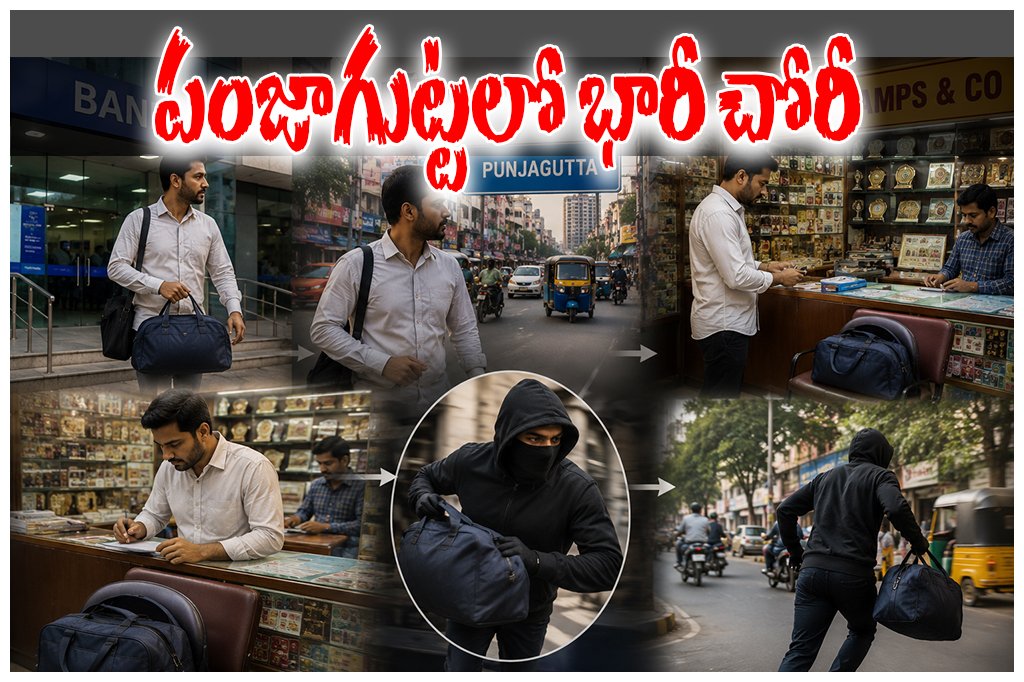 Panjagutta Cash Theft Case HYDERABAD
