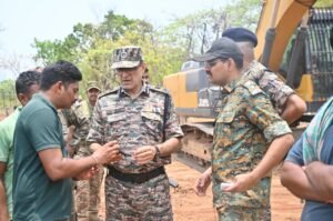 Karreguttalu Road Inspection CRPF ADG Mulugu 