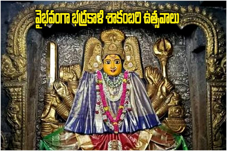 Bhadrakali Shakambari Navaratri Warangal