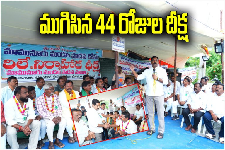 Mamnoor be declared a new revenue mandal