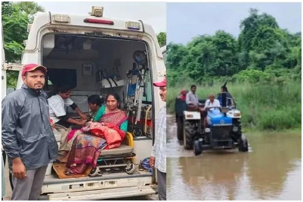 Mulugu Mother Tractor Rescue