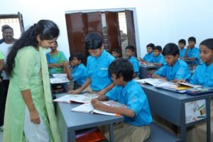 Hanamkonda collector chahat bajpai at JNS sports school