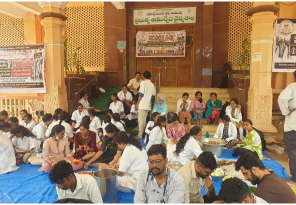 Ayush Medical students Protest