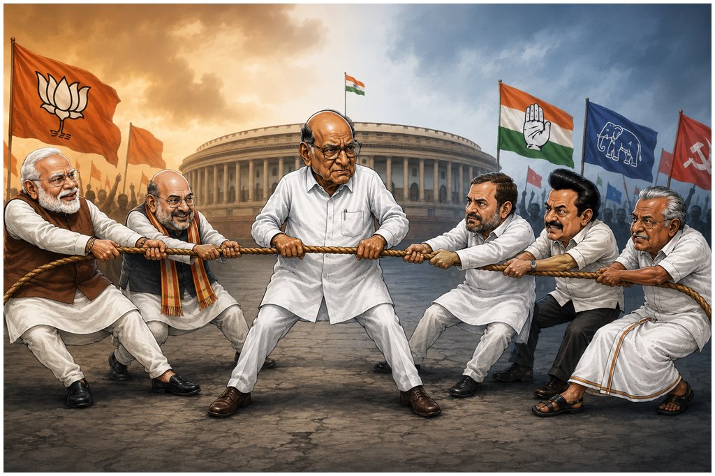 Modi Pawar Delimitation Debate