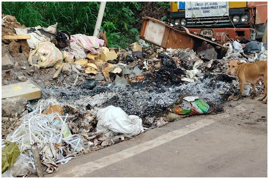 Hyderabad Woman Burnt Body
