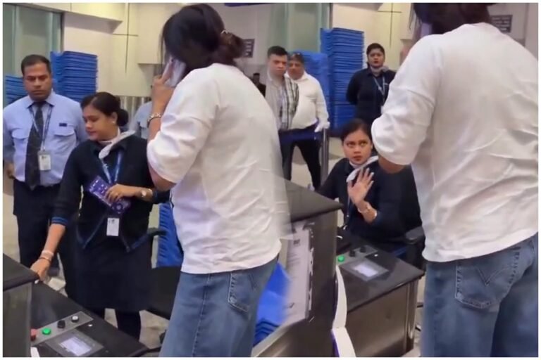Bhubaneswar Airport Woman Protest