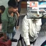 chennai Railway station with suitcase
