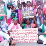 BRS Mulugu Farmers Protest