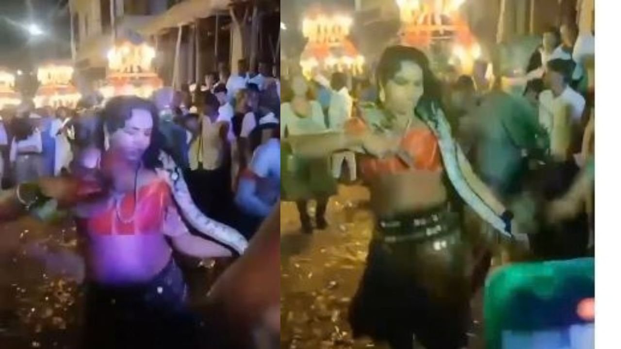Hyderabad Ganesh Immersion Python Snake Dance