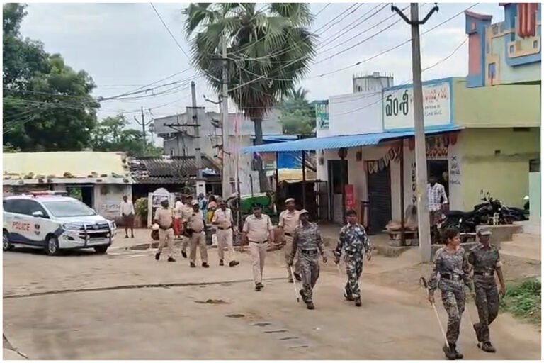 Konda Surekha Geesugonda Police Route March