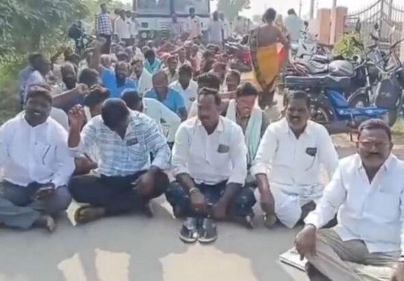 Nagarkurnool Farmers Protest
