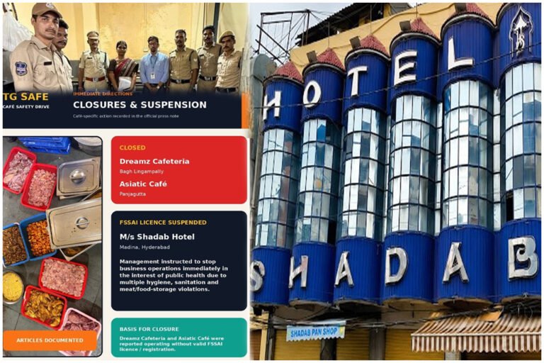 Shadab Hotel License Suspended