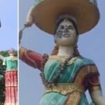 Mahabubabad Bathukamma Idol Damage