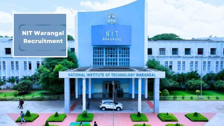 NIT Warangal Recruitment 2026