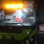 Rajadhani bus from Bhupalapally depot suddenly filled with smoke