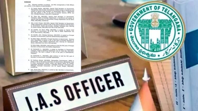Telangana IAS Transfers